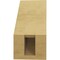 Ekena Millwork 3-inch W x 6-inch D x 6-inch H Del Monte Rough Cedar Woodgrain TimberThane Knee Brace, Primed BRCUR03X06X06DELRCPR - alternate 2